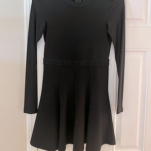 BCBG generation black spandex top, textured skirt